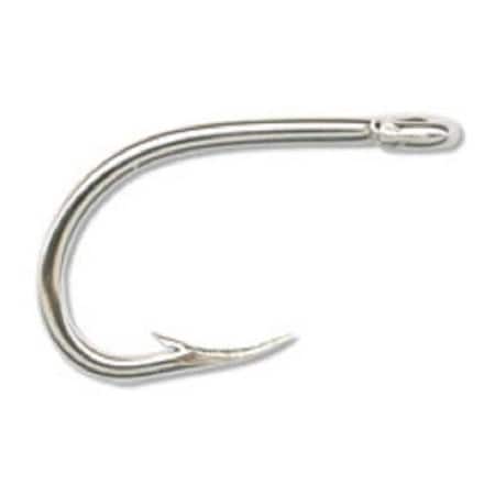 Mustad Classic O'Shaughnessy Live Bait Hook, Size 30, Beak Point, Heavy Wire, Ringed Eye, Nickel, 8PK 94151-NI-3/0-8